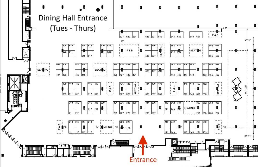 Exhibit Hall Layout MESC 2025 Milwaukee, WI