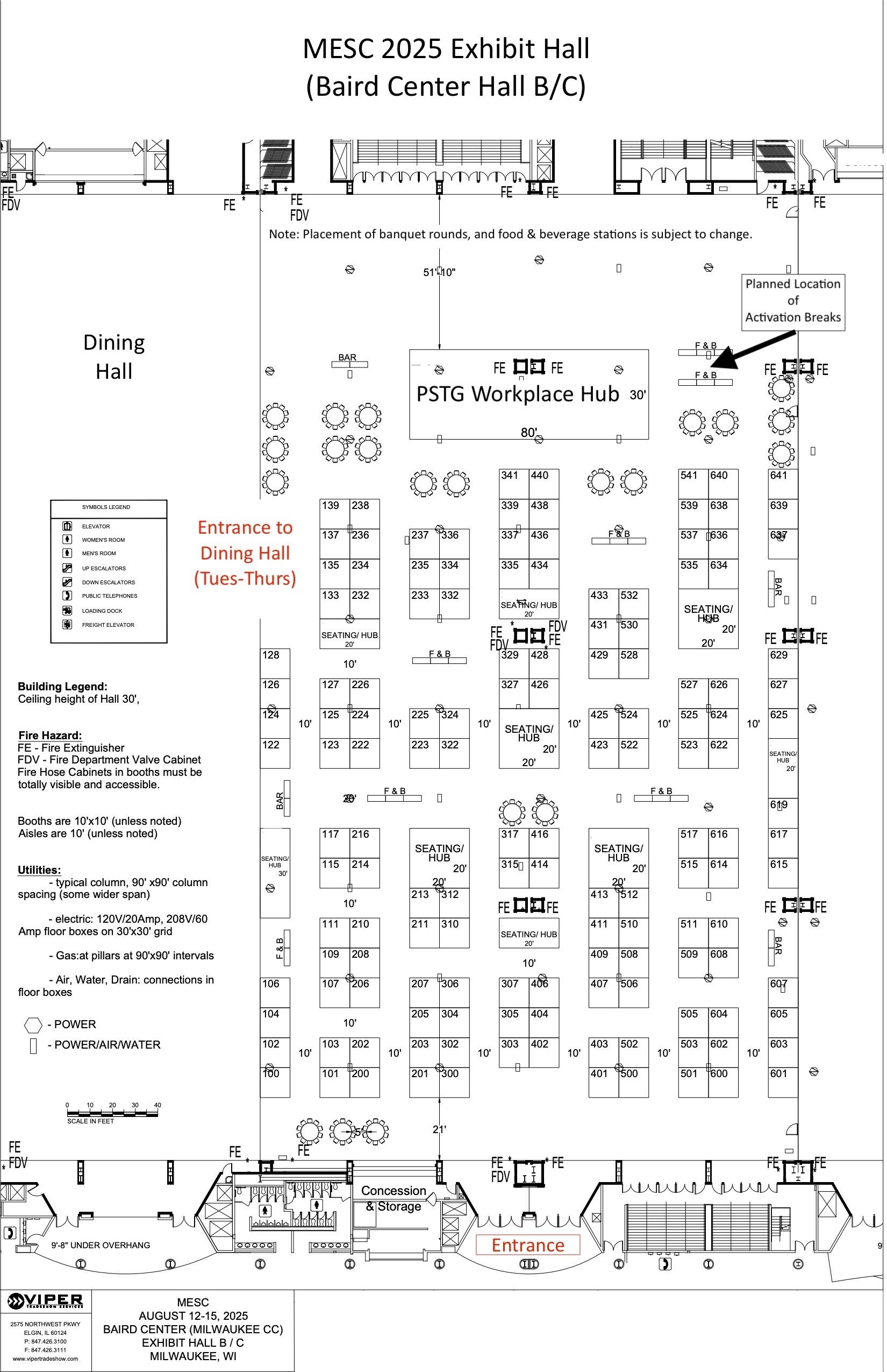 Overview of Exhibit Hall