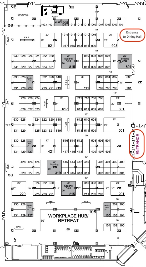 Overview of Exhibit Hall